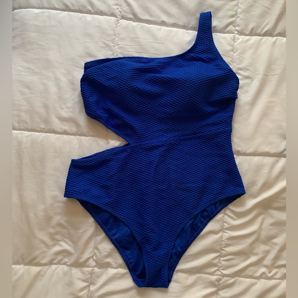 Once worn, Royal Blue swimsuit size 18UK
